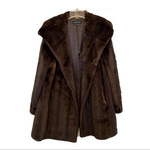 Jones New York | Brown Faux Fur Coat
